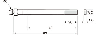 Flat with taper : 5w and 8w