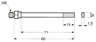 M6 ・平板・ 1.5×6w